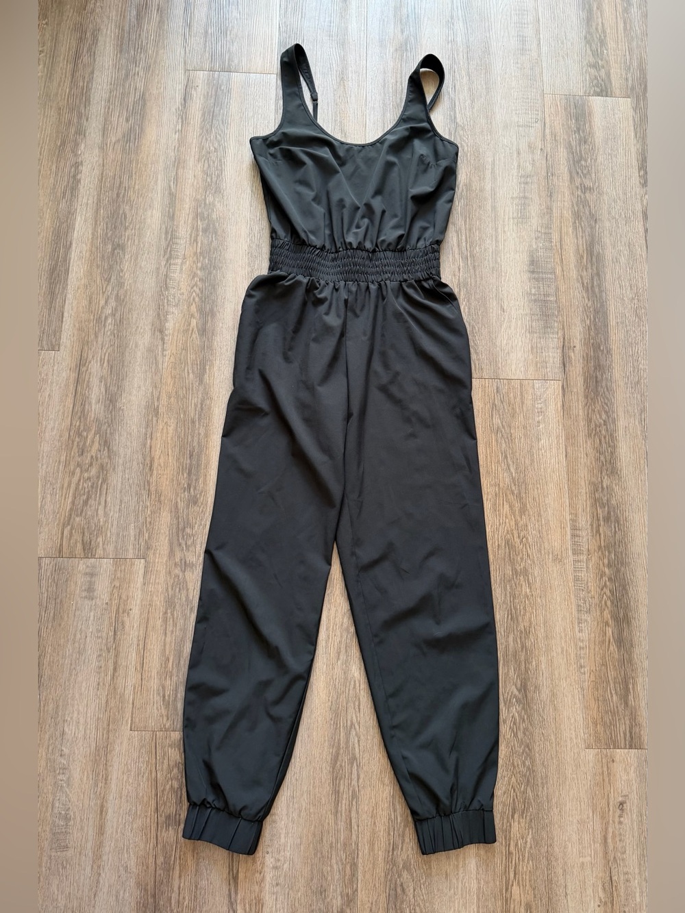 Abercrombie & Fitch Black Sleeveless Tank Jogger Jumpsuit Women’s Size Small